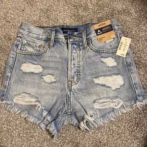 aero denim shorts
